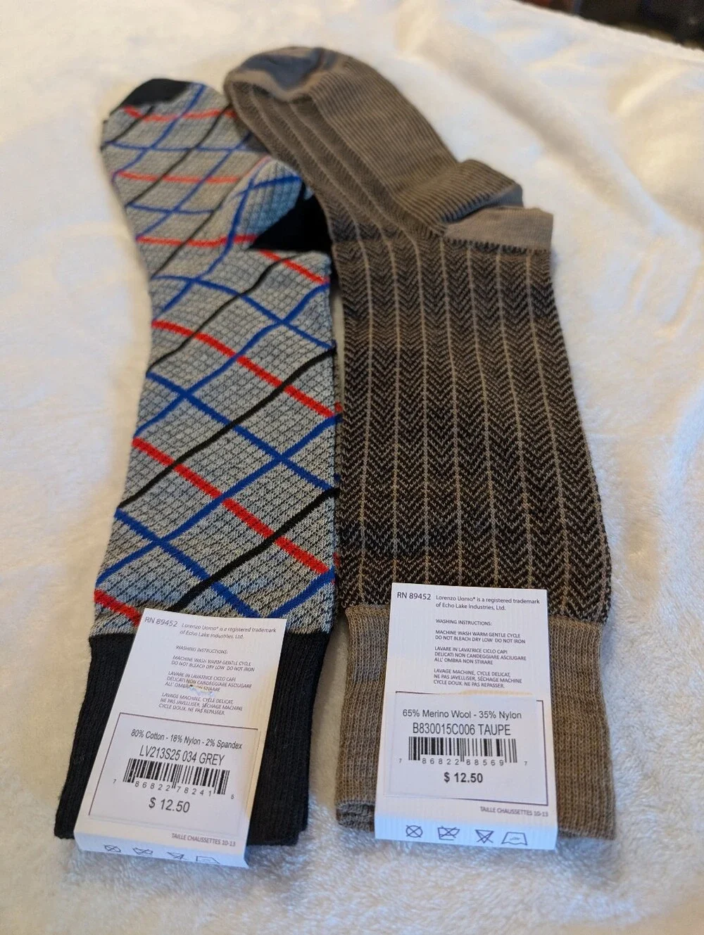 Dress Socks, Bundle Of 2 Pair